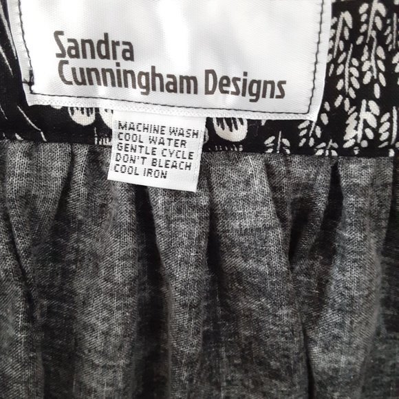 Sandra Cunningham Designs Women's Black and Brown Multicolor Skirt - Picture 10 of 10